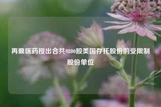 再鼎医药授出合共9800股美国存托股份的受限制股份单位