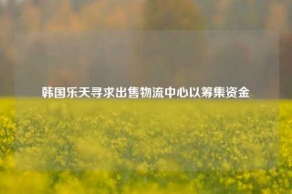 韩国乐天寻求出售物流中心以筹集资金