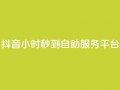 抖音24小时秒到自助服务平台,抖音云端商城黑科技项目 - 抖音1元100赞 - 抖音作品赞24小时平台