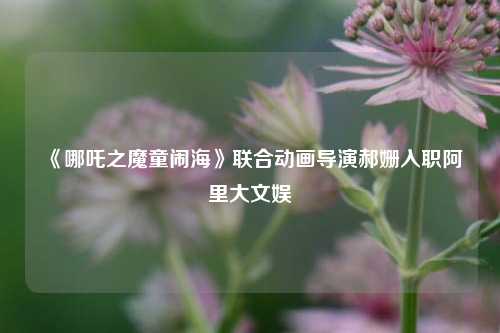《哪吒之魔童闹海》联合动画导演郝姗入职阿里大文娱  第1张