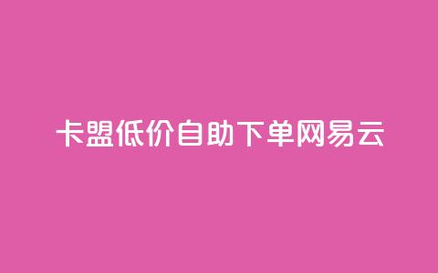 卡盟低价自助下单网易云  第1张 卡盟低价自助下单网易云  第1张