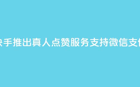 快手推出真人点赞服务支持微信支付  第1张 快手推出真人点赞服务支持微信支付  第1张