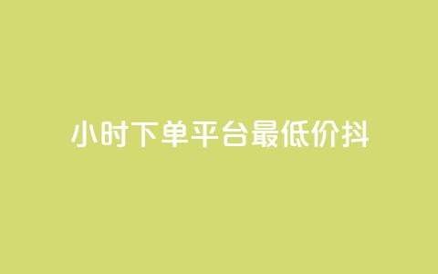 24小时下单平台最低价抖,dy业务自动下单网站 - 快手人气自助网站 王者荣耀主页赞自助平台  第1张
