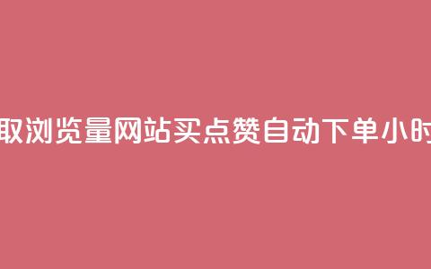 免费领取浏览量网站 - 买点赞 自动下单 24小时  第1张 免费领取浏览量网站 - 买点赞 自动下单 24小时  第1张
