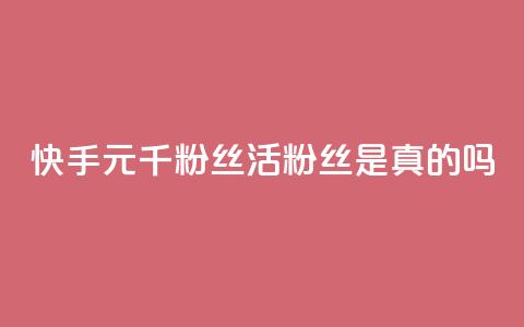 快手1元1000千粉丝活粉丝是真的吗,空间业务在线下单全网最低价 - tt动态点赞业务平台在哪里 qq无限点赞应用  第1张