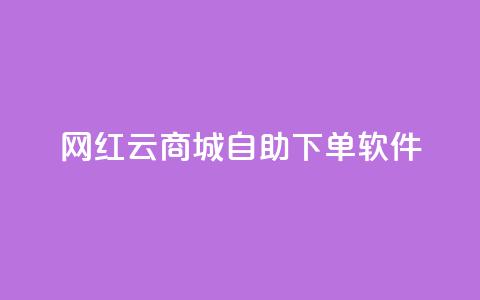 网红云商城自助下单软件  第1张