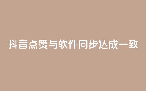 抖音点赞与软件同步达成一致  第1张 抖音点赞与软件同步达成一致  第1张