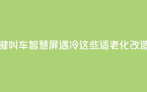 上海部分“一键叫车	”智慧屏遇冷？这些适老化改造问题待优化  第1张