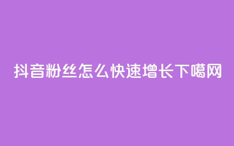 抖音粉丝怎么快速增长  第1张 抖音粉丝怎么快速增长  第1张