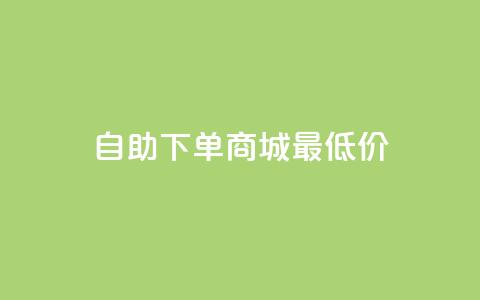 自助下单商城最低价,快手抖音点赞链接 - 抖音24小时全自助下 快手涨粉一分钱网站  第1张
