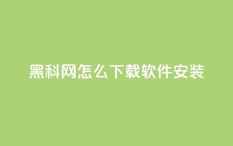 黑科网怎么下载软件安装,qq空间访客多 - 汇众卡盟 充抖音流量怎么充  第1张 黑科网怎么下载软件安装,qq空间访客多 - 汇众卡盟 充抖音流量怎么充  第1张
