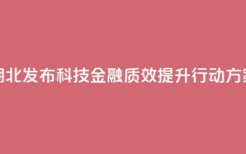 湖北发布科技金融质效提升行动方案  第1张 湖北发布科技金融质效提升行动方案  第1张