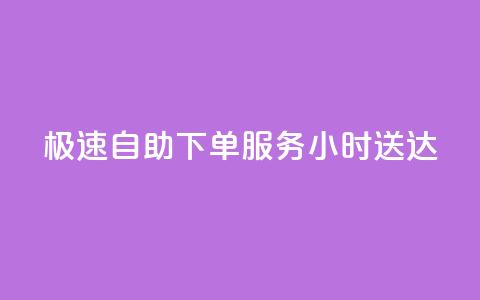 极速自助下单服务24小时送达  第1张 极速自助下单服务24小时送达  第1张