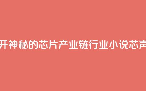 书展荐书_揭开神秘的芯片产业链 行业小说《芯声》首发  第1张 书展荐书_揭开神秘的芯片产业链 行业小说《芯声》首发  第1张
