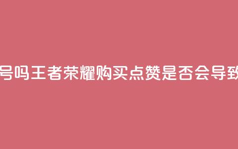 王者荣耀买赞不会封号吗 - 王者荣耀购买点赞是否会导致封号风险解析!  第1张 王者荣耀买赞不会封号吗 - 王者荣耀购买点赞是否会导致封号风险解析!  第1张