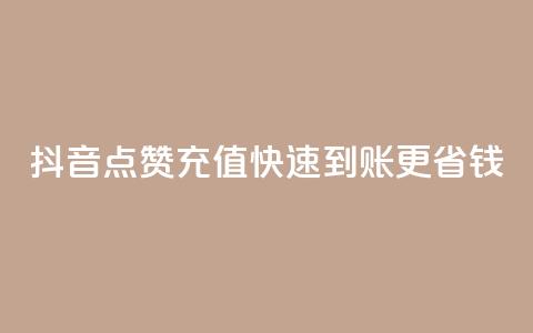 抖音点赞充值快速到账更省钱  第1张 抖音点赞充值快速到账更省钱  第1张
