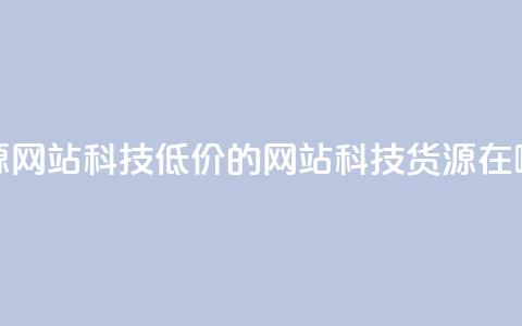 低价卡网货源网站科技 - 低价的网站科技货源在哪里找。  第1张