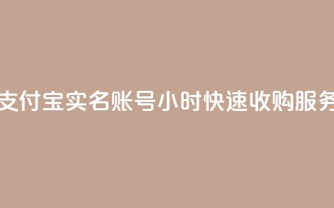 支付宝实名账号24小时快速收购服务  第1张