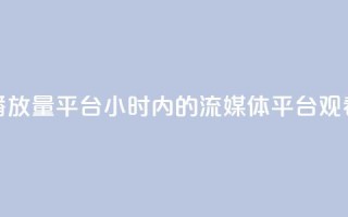 24小时播放量平台(24小时内的流媒体平台观看次数)