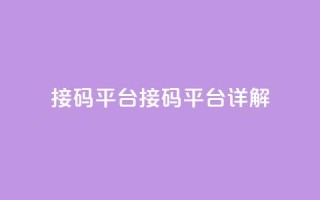 ks接码平台(KS接码平台详解)