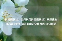 抖音刷粉丝,如何利用抖音刷粉丝?掌握这些技巧让你轻松提升影响力亿乐社区SUP货源站