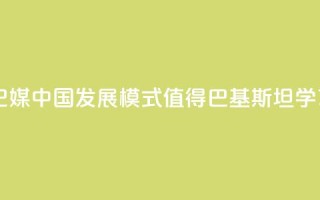 巴媒:中国发展模式值得巴基斯坦学习