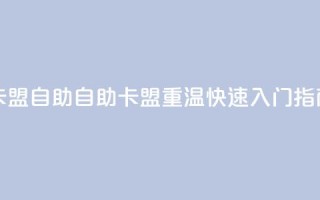 qq卡盟自助(自助QQ卡盟重温 快速入门指南)