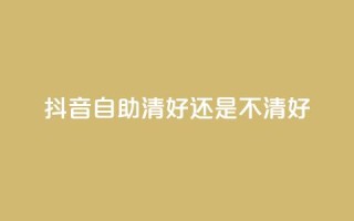 抖音自助清好还是不清好 - 抖音自助清理是否有必要?你必须看这篇文章!