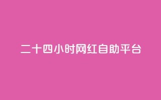 二十四小时网红自助平台 - 24小时自助平台:引爆网红梦想的最佳选择~