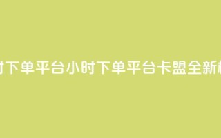 卡盟24小时下单平台QQ(24小时QQ下单平台卡盟,全新标题优化)