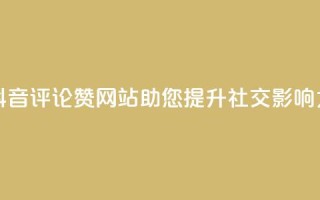 抖音评论赞网站,助您提升社交影响力