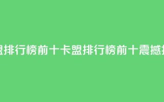 卡盟排行榜前十(卡盟排行榜前十,震撼揭秘!)