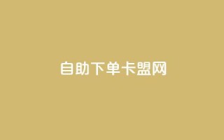 自助下单卡盟网 - 自助订购卡盟服务,便捷高效的网络平台!