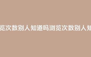 qq中浏览次数别人知道吗(QQ浏览次数别人知道吗)