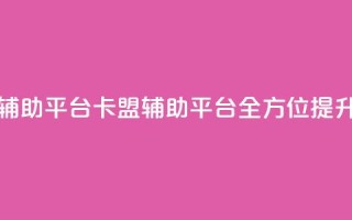 卡盟辅助平台(卡盟辅助平台:全方位提升SEO效果)