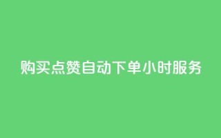 购买点赞:自动下单,24小时服务