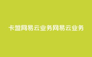 卡盟网易云业务(网易云业务-卡盟新动向)
