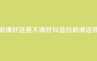 抖音自助清好还是不清好(抖音自助清洁效果如何？)
