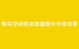 购买QQ空间转发数量,提升分享效果