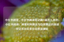 小红书阅读，小红书阅读笔记满15篇怎么弄的，小红书阅读，探索时尚潮流与自我表达的新途径亿乐社区低价自营货源站