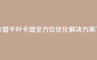 千叶卡盟 - 千叶卡盟:全方位SEO优化解决方案~