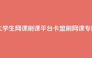 大学生网课刷课平台:卡盟刷网课专区