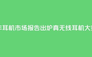 2024上半年耳机市场报告出炉:真无线耳机大势已去