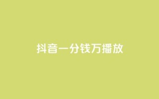 抖音一分钱1万播放,快手低价业务自助平台软件 - 抖音24小时业务平台 - 抖音500粉