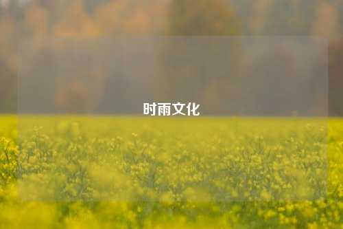 时雨文化  第1张 时雨文化  第1张